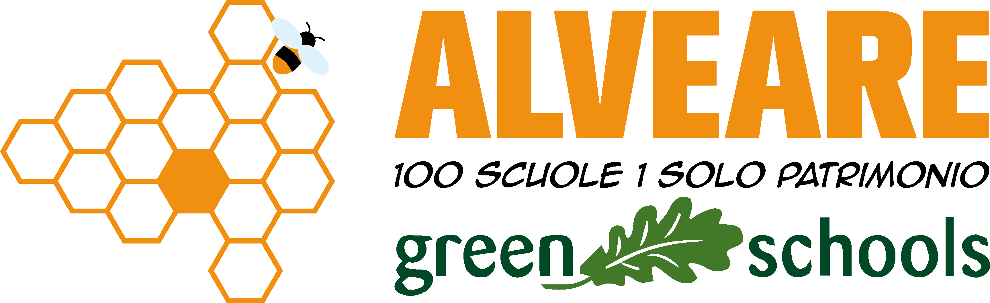Logo del progetto Alveare e Green Schools