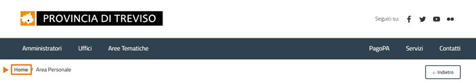 Header del Virtual URP della Provinicia di Treviso