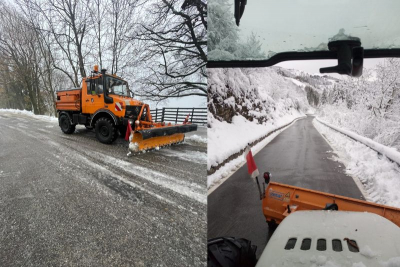 Nevicata Straordinaria sul Grappa: Provincia in azione con Spargisale e Monitoraggio