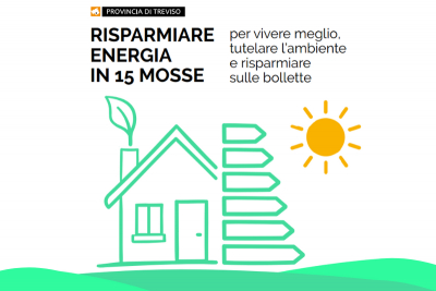 Risparmiare energia in 15 mosse: i consigli della Provincia di Treviso