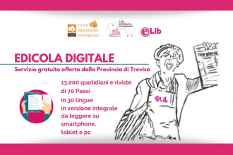 Rete Biblioteche Trevigiane, nel 2022 185.000 accessi all'edicola digitale: oltre 13.000 ebook e riviste disponibili
