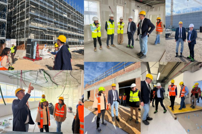PNRR Scuole Superiori: Provincia in sopralluogo ai Cantieri dei nuovi edifici di Ca’ del Galletto e Planck